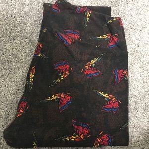 Brown butterfly LuLaRoe OS leggings